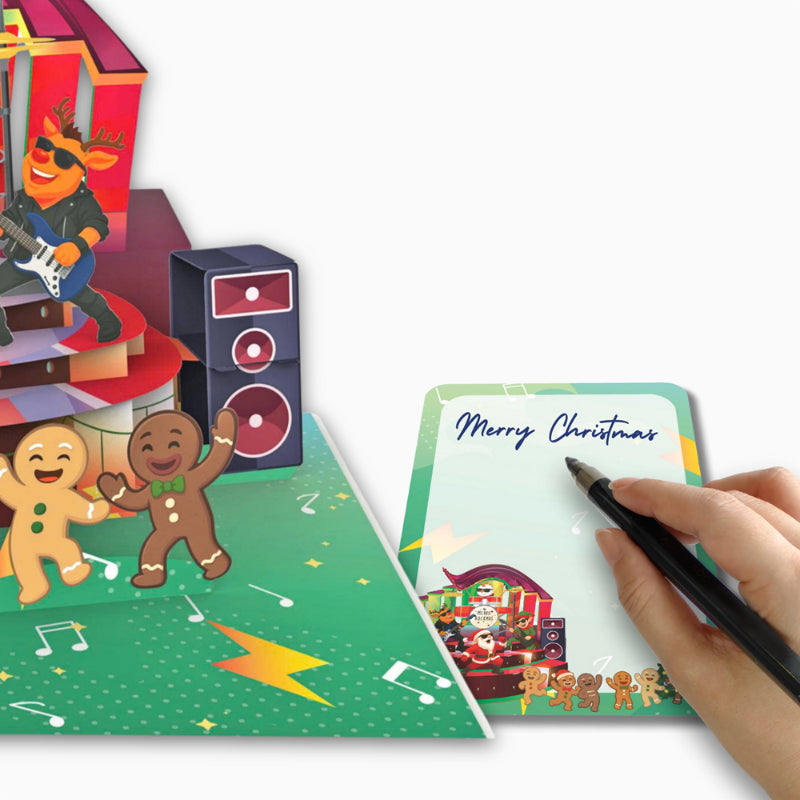 Christmas Rock Band - 6x8"