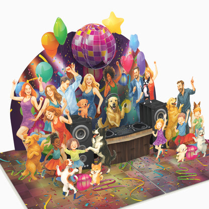 Festive Celebration with Pets & Friends - 6x8"