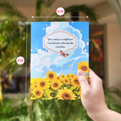 Bright Blooms with Motivational Quote - 6x8"