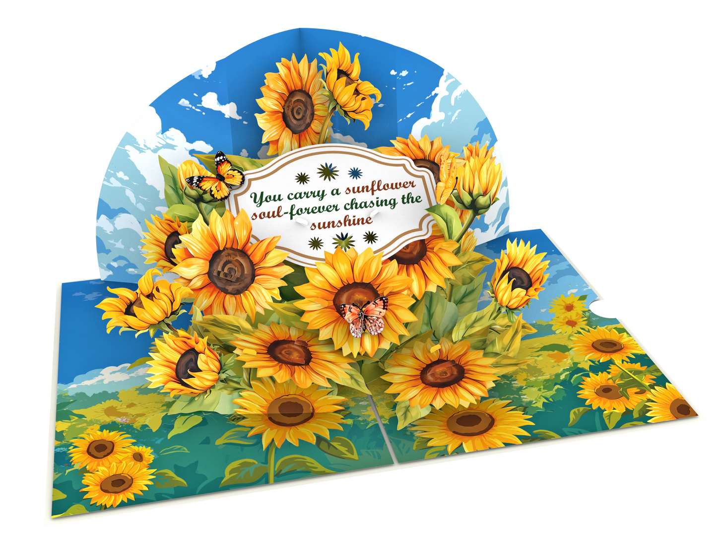 Bright Blooms with Motivational Quote