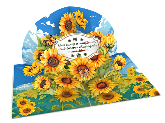 Bright Blooms with Motivational Quote